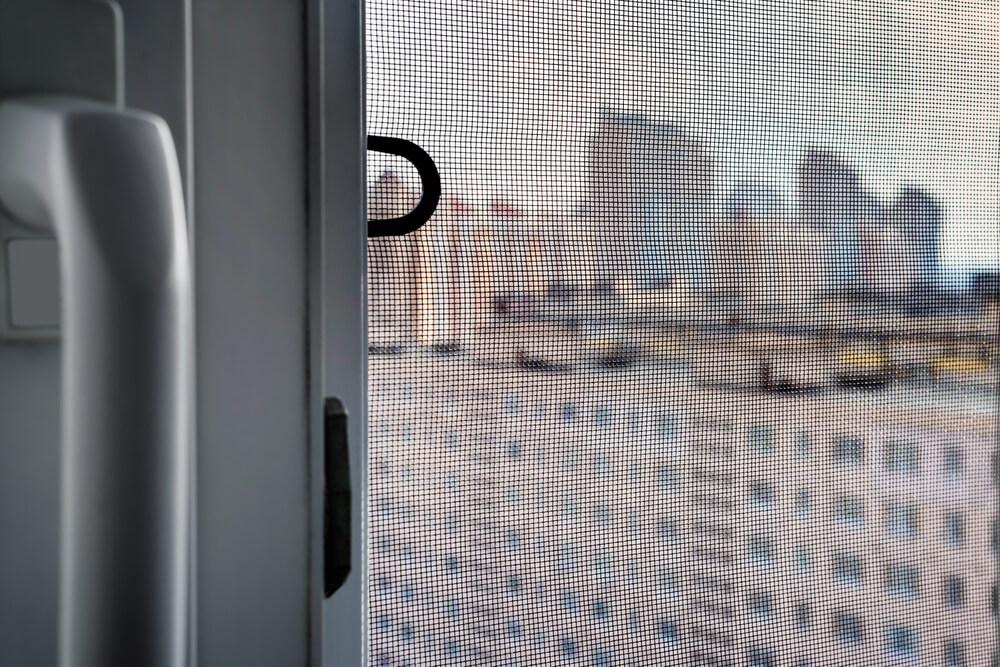 Contractor selecting aluminum profile suited for screen door design