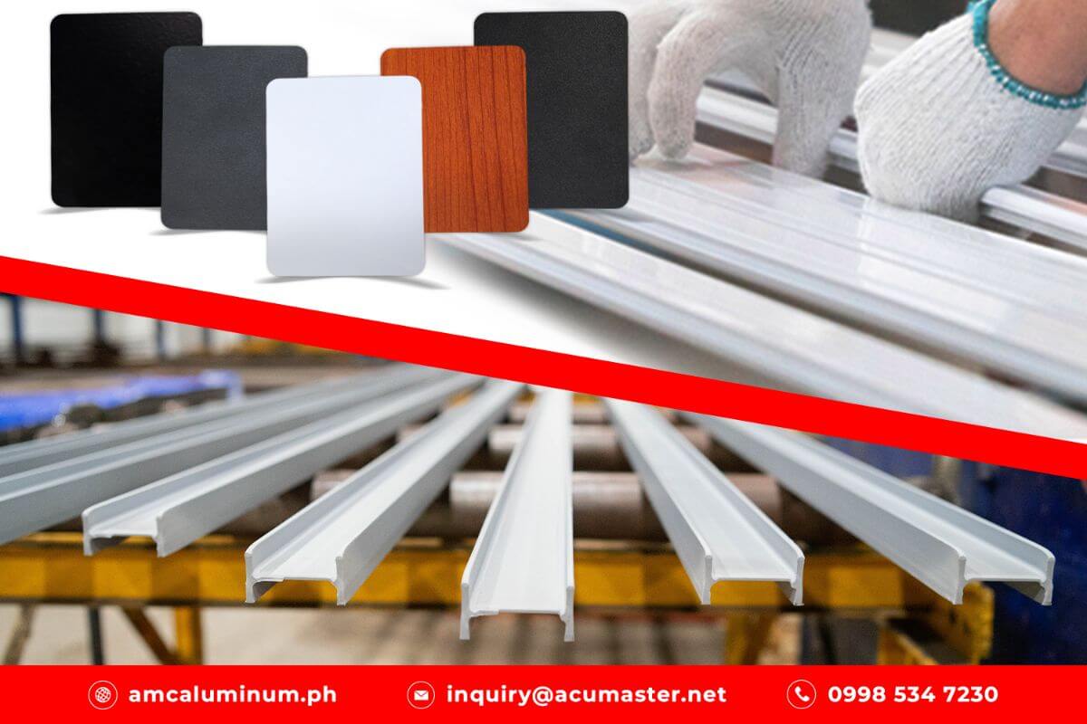 High-quality powder-coated swing doors supplied by AMC Aluminum