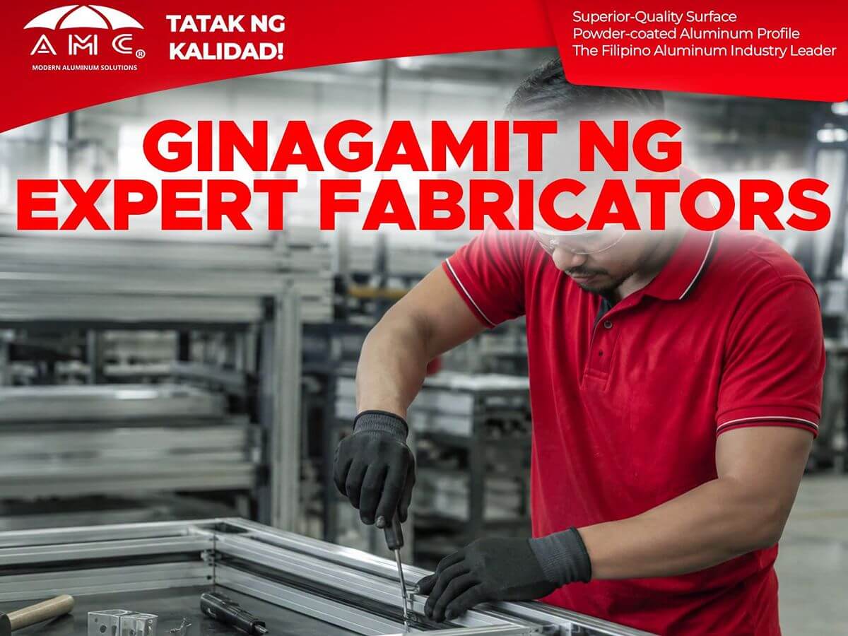 Expert fabricator assembling aluminum profiles for custom extrusion applications
