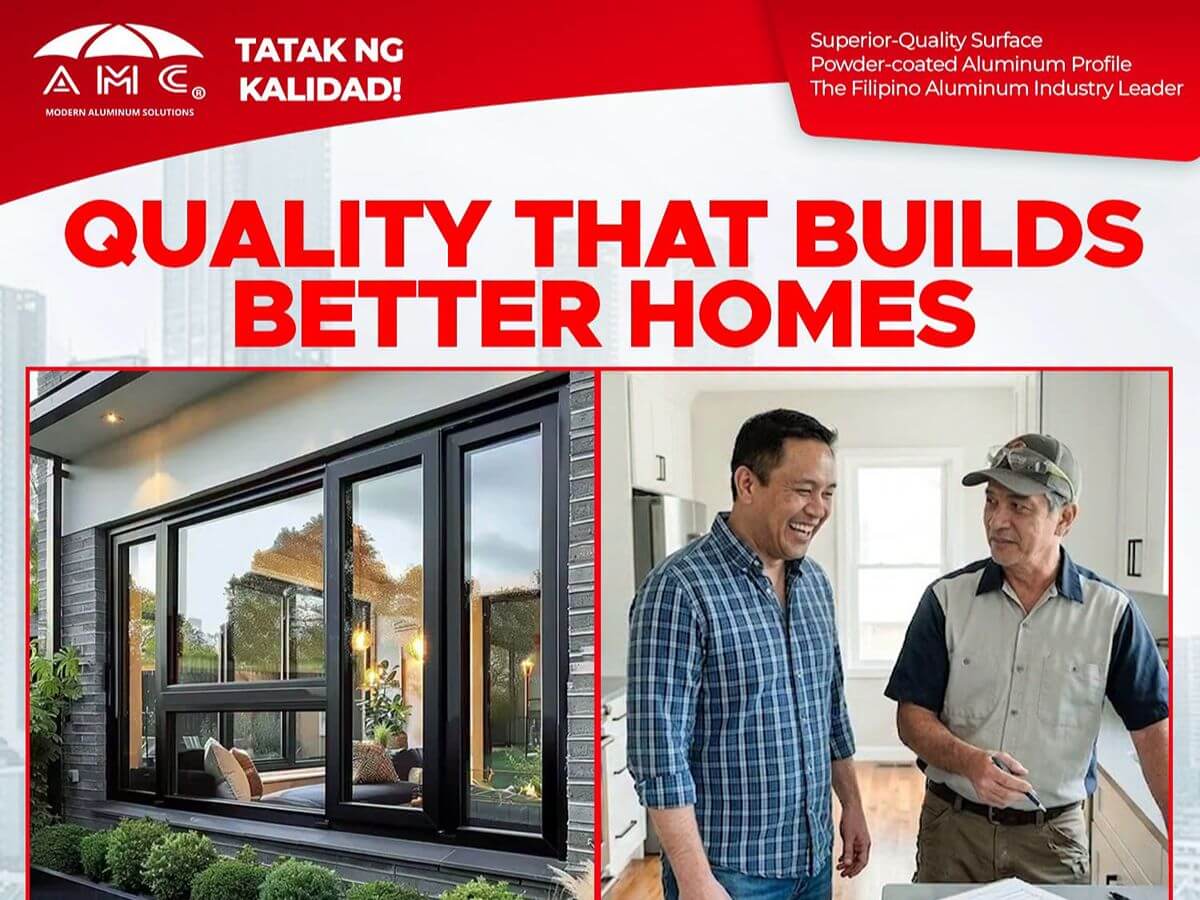 AMC Aluminum window system promoting quality materials for better home construction