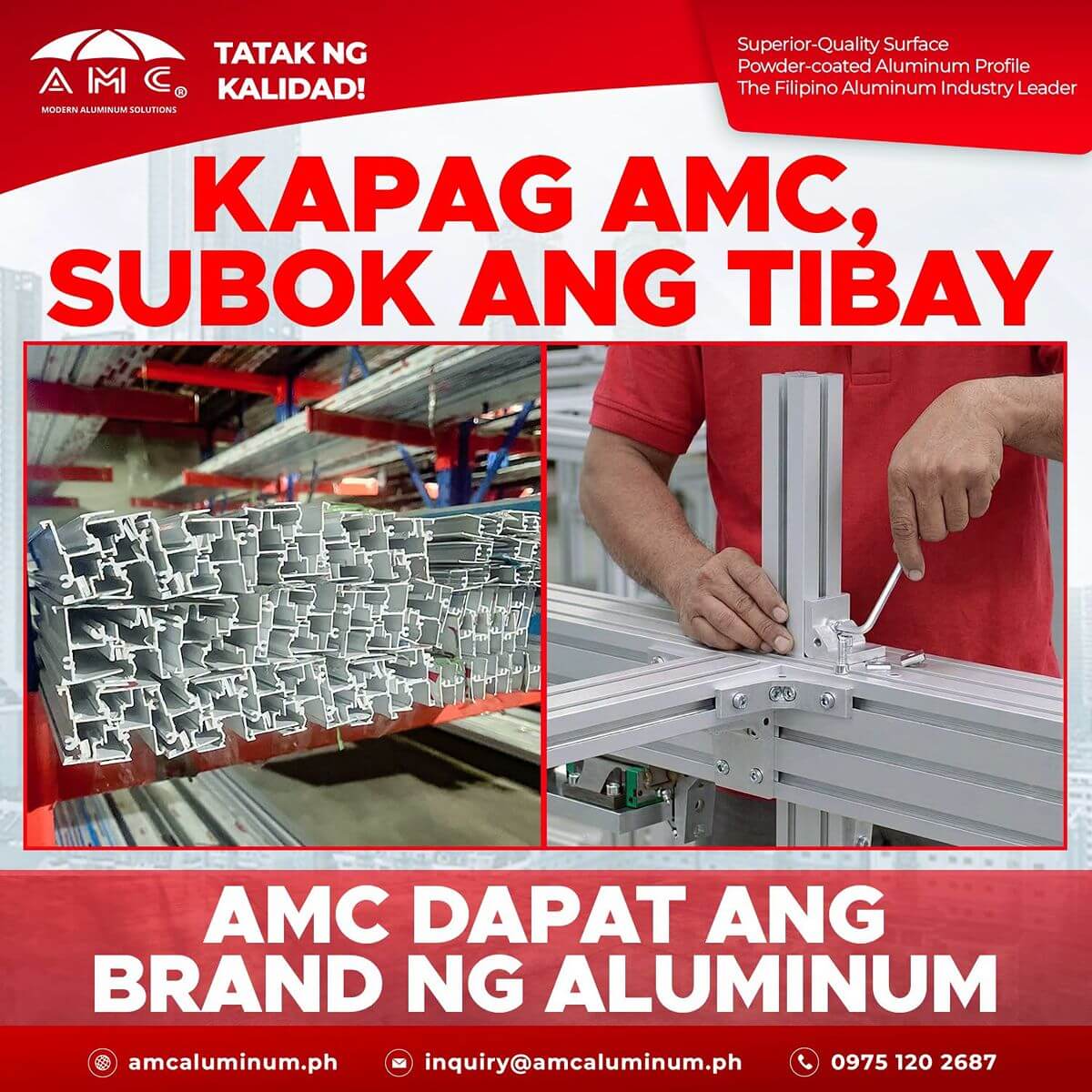 AMC aluminum profiles and assembly work showing durable custom extrusions for specialized project needs